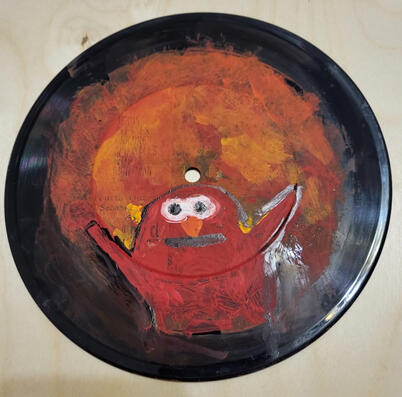 Elmo on vinyl